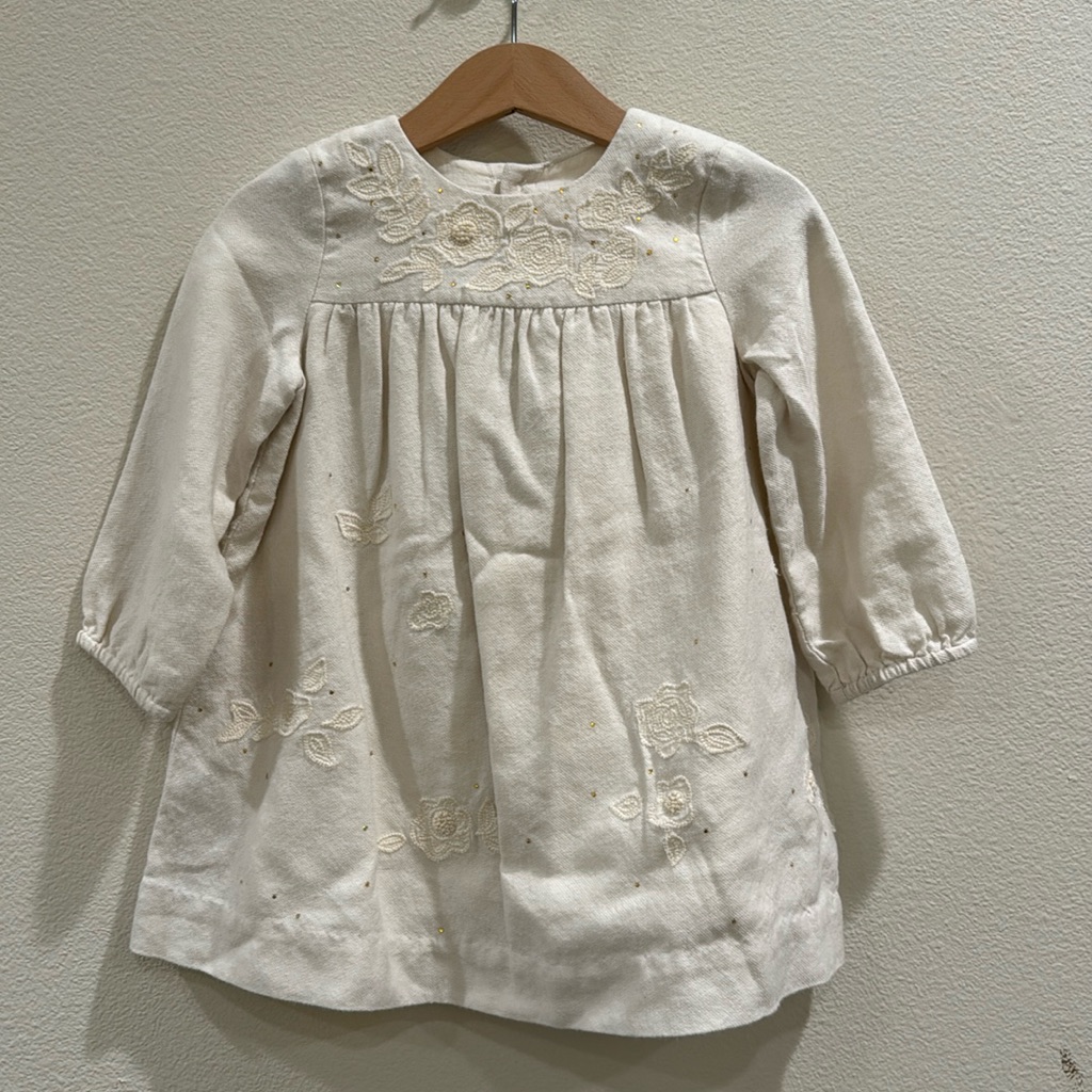 Bonpoint Baby Girl White Floral Dress